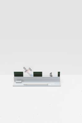 organiseur de bureau extrusion aluminium design industriel index office 