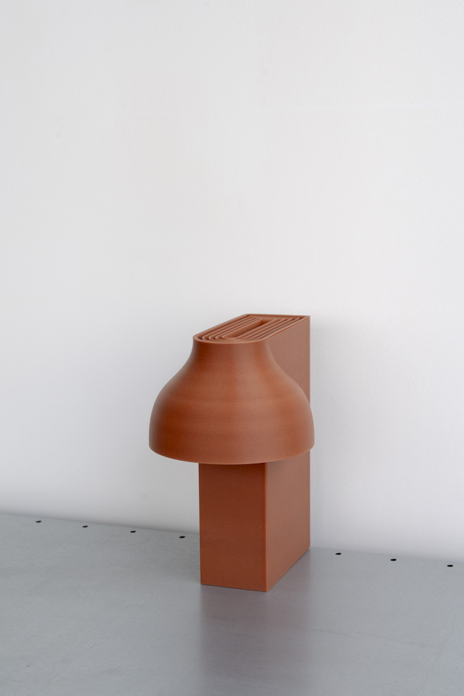 3d printed lamp with a shape of brick