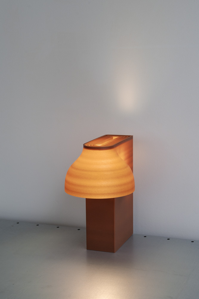 3d printed lamp with a shape of brick
