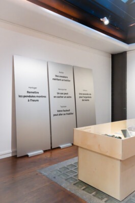 Set design with aluminium pannels